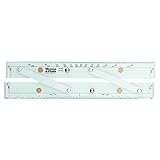 Weems & Plath 12" Parallel Ruler #140 with Brushed Aluminum Arms