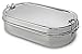 Lifestyle Block Stainless Steel Oval Lunch Box with Inner Snack Box
