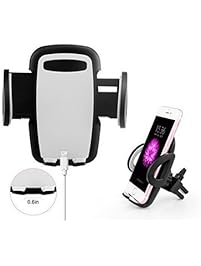 Beam Electronics Universal Smartphones Car Air Vent Mount Holder Cradle Compatible with iPhone 7 7 Plus SE 6s 6 Plus 6 5s 5 4s 4 Samsung Galaxy S6 S5 S4 LG Nexus Sony Nokia and More (Black)