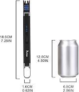 SUPRUS Electric Arc Lighter Windproof USB Rechargeable Flame-free Lighter Black view 7