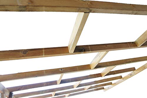 Chalet-Jardin Toit Couv'Terrasse Bois 3X6,8 - sans Toit