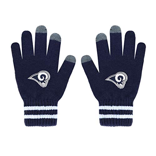 image for OTS NFL Los Angeles Raiders Male Sportsman Touch Gloves, Light Navy, M
