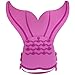 YiZYiF Kids Girls Boys Mermaid Swimming Monofin Flippers Swim Fin (Pink)