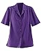 Donnkenny Solid Camp Shirt, Pansy, 3X