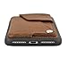 ZVEdeng Wallet Case Compatible with iPhone SE2/8/7 4.7INCH, Rotational Wallet Phone Case with Credit Card Holder Slot Leather Shockproof Case Protective Cover Magnetic Flip Case Handbag Purse-Brown