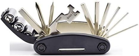 Ohlily 16 in 1 Multi-Function Bicycle Repair Tool Kit With 8 PC Hexagon Key Wrench Set (As shown, 16 in 1 + 8PC)