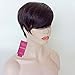 HOTKIS Short Human Hair Wigs Short Wigs Human Hair Pixie Cut Wigs for Black Women (SW806)