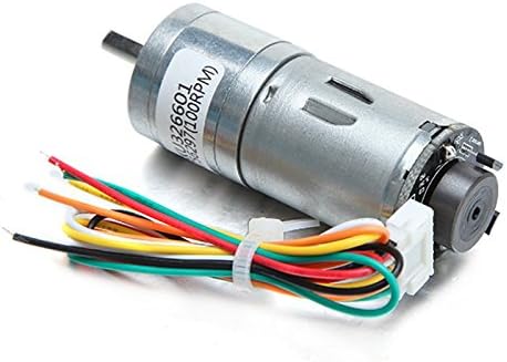 DELAMZ - 6V 100/210/300RPM Encoder Motor DC Gear Motor
