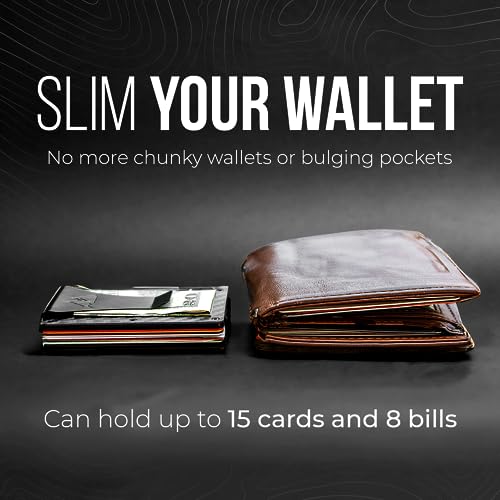 Mountain Voyage Minimalist Wallet For Men Slim RFID Wallet I Scratch