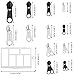 Outee 186 Pcs Zipper Replacement Zipper Repair Kit with Zipper Install Pliers Tools and Clear Storage Container, Silver and Black