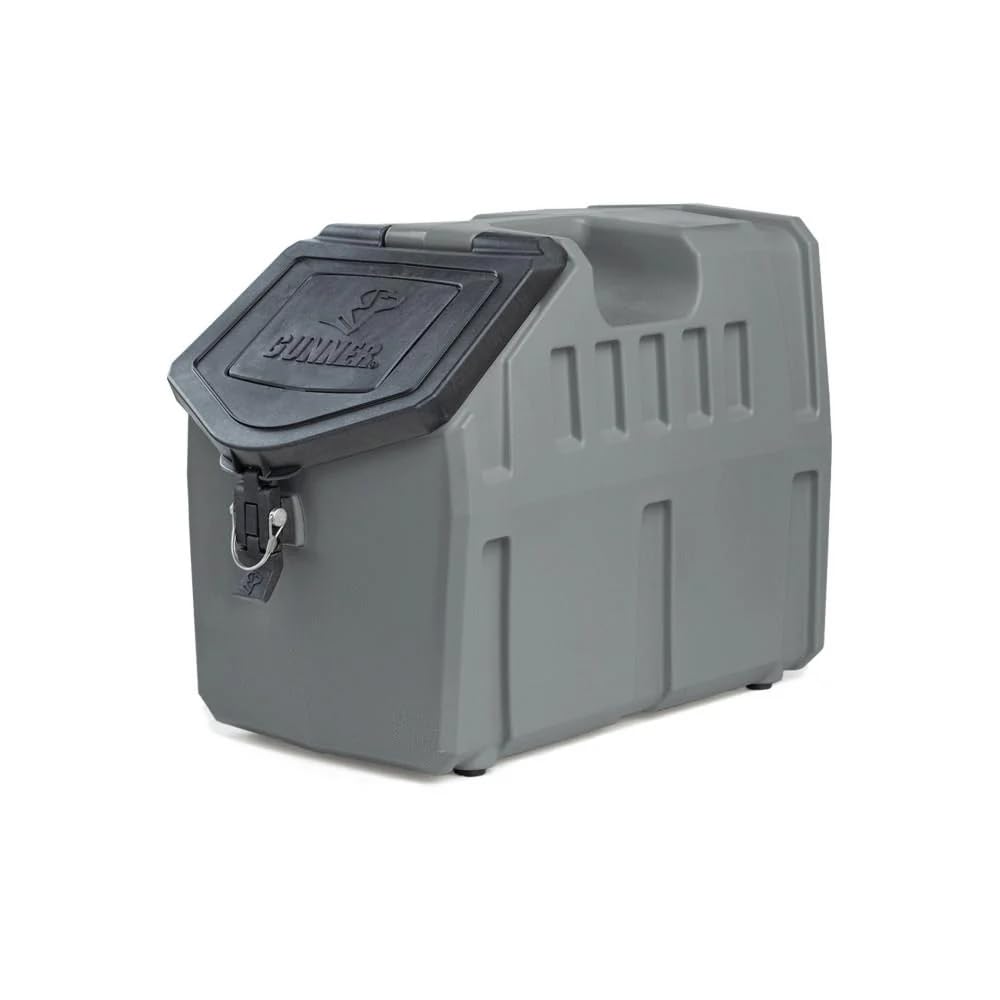 Photo 1 of GUNNER 50 lbs Dog Food Storage Container - Waterproof & Airtight Pet Food Bin - Multi-Purpose Container for Dry Food, Corn, Chicken Feed, Treats, Bird Seed, & More - Gunmetal