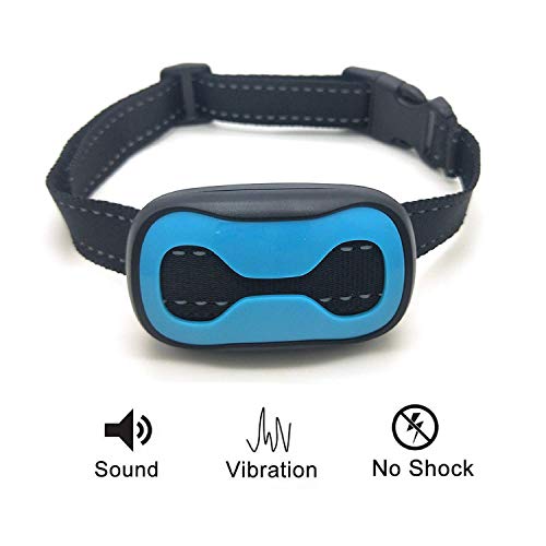 No Bark Dog Collar Safe and Humane Dog Training & Obedience | Warning Sounds & Vibration | 7 Sensitivity Levels, Auto Shut Off | Small, Medium, Large Breeds