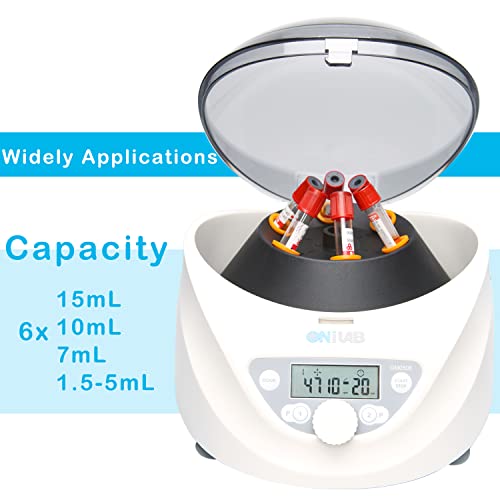 ONiLAB Lab benchtop Centrifuge Machine 6x15mL/10mL/7mL/1.55ml, Digital Desktop Lab PRP