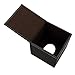 KINGFOM Square Pu Leather Tissue Box Cover, Modern Facial Tissue Holder, Roll Tissues Paper Case Dispenser for Bathroom Vanity Countertop, Night Stands, Office Desk & Car(Brown)