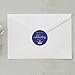 Royal Blue Little Prince Thank You stickers, Gold Glitter Boy Baby Shower or Birthday Party Crown Sticker Labels, 2 Inch Round, 40-Pack