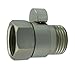 KES Shut Off Valve Brass Shower Head Valve with Handle Lever G1/2 Water Flow Control Valve Regulator Brushed Nickel, K1140B-2