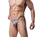 MuscleMate Premium Men's Thong Underwear, No Visible Lines, Men's Thong G-String Underpants, (S, Grey)