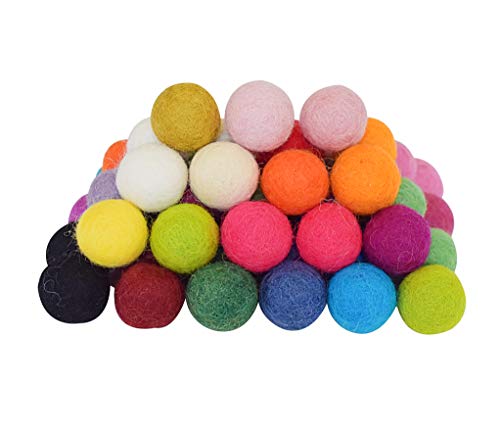 4 100+Wool+Felt+Balls+Hand+Felted