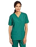 WonderWink Women's Scrubs Bravo 5 Pocket V-Neck Top, Hunter Green, X-Large