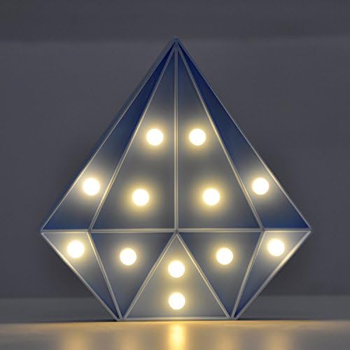 Led Diamond Lights, Table Lamps for Bedrooms, Living room, Wall Decoration for Party with 12 LED Lights