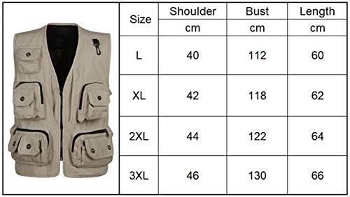 Herren/Männer Nner Jagd und Anglerweste,Gerweste,Arbeitsweste,Mit Multi Taschen Bequeme Größen Design,Multifunktionell… – Bild 7