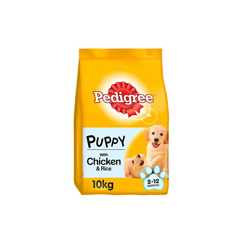 Pedigree Complete dry dog food for puppies, with chicken and rice, (1 x 10 kg) Labradorables