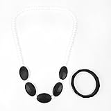 Silicone Teether Necklace and bracelet set for Moms - Non-toxic, BPA-Free, Stylish, Trendy, Great For Soothing Teething Babies, Great Gift For Other Moms