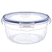 KIGI 35.5OZ Round Food Storage Container,Plastic Meal Prep and Leftovers Bowl with Lid,Airtight Leakproof Salad,Furit,Snack and Ice-cream Bowl,BPA Free - Microwave, Freezer and Dishwasher