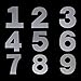 EORTA 0-8 Numeral Cake Stencils Molds 10 Inch Arabic Number Dessert Maker Decorative Fillings Layered Kitchen Baking Tools for DIY Wedding Birthday Anniversary, White