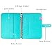 Harphia A5 Binder, A5 planner, Wool Felt Notebook,personal planner binder with Zip Pouch PVC Bag, Today Ruler, PP Plate Mat (Mint Blue, A5 9 x 6.69'')
