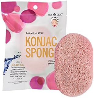 Bath Accessories Konjac Sponge Bag, Acai