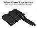 Outry M4 M16 AR-15 Type Magazine Pouch Mag Holder - Triple/Double/Single Airsoft MOLLE Mag Pouch - Velcro Closed Flap Version - Triple - Black