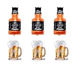 6 Pcs Party Foil Balloons Whiskey Bottle Beer Mug