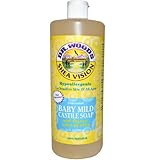 Dr. Woods Unscented Baby Mild Liquid Castile Soap with Organic Shea Butter, 32 Ounce