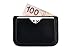 MEKU Handmade Leather Card Case Thin Wallet Slim Card Holder with 3 Card Slots