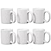 Creative Home - 85355 Creative Home Set of 6 Piece, 12 oz Ceramic Coffee Mug Tea Cup, 3-1/4