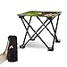 AILLOVCOL Mini Portable Folding Stool, Folding Camping Stool, Mini Portable Chair for Beach, Picnic Party, Camping, Barbecue, Fishing, Hiking, 600D Oxford Cloth with Portable Bag (Green Camouflage)