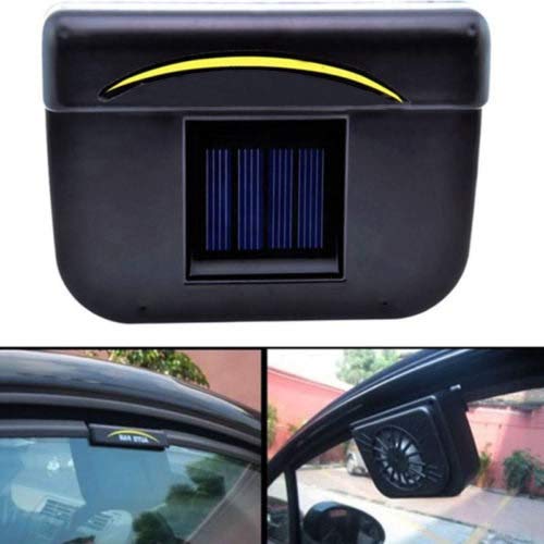 image for LuccLukk Solar Sun Power Car Auto Fan Air Vehicle Vent Cool Cooler Ven