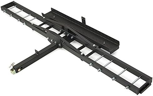 Steel Motorcycle Scooter DirtBike Carrier Hauler Anti Tilt Hitch Mount Rack Ramp
