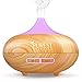 Purest Natural Essential Oil Diffuser - Best Cool Mist Electric Aroma Spa Ultrasonic Aromatherapy Humidifier - Auto Shut-Off & 7 Color LED Lights Engrain