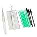 19pcs Eyelash Extension Kits，Professional Mannequin Head Training Eyelashes Extensions Practice Cosmetology Esthetician Supplies with Eye Lashes Glue Tweezers Tools sets for Makeup Practice Eye Lashes