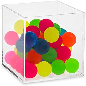SOURCEONE.ORG Source One 5 Sided Clear Acrylic Gift Shop Bins Toys Goodies Counter Top Displays