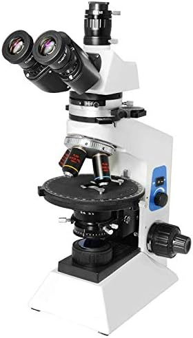 BoliOptics 40X-400X Professional Trinocular Polarizing Microscope, Halogen Light, Plan Achromatic Polarizing Objectives, for Petrology Geology Laboratories Medicine Biology PL05070303