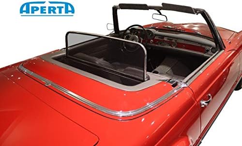 Aperta Chrome Wind Deflector Compatible with Mercedes-Benz SL-Class W113 | Tailor Made Windblocker | Draft-Stop | Windstopper Mercedes-Benz Convertible