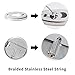 LuckIn Retractable Clothesline Stainless Steel Clothes Dryer with Adjustable Stainless Steel Rope String Hotel Style Heavy Duty, 9.2 Ft, Polished Chrome Finish