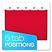 Pendaflex Recycled Hanging Folders, Letter Size, Red, 1/5 Cut, 25/BX (81608)