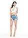 PERSUN Women's Plunge High Neck Lace Backless Bikini Crop Top,White1,Medium