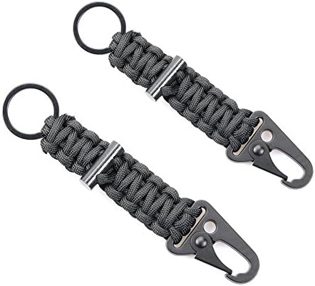 Tactical Molle Key Ring Nylon Webbing Keychain Clip Buckle Outdoor Hook