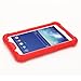 Galaxy Tab 3 Lite 7.0 / Galaxy Tab E Lite 7.0 Case - Poetic [Corner/Bumper Protection][Sound-Amplification] Silicone Case for Samsung Galaxy Tab 3 Lite 7.0 (2014)/ Galaxy Tab E Lite 7.0 (2016) Red