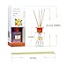 binca vidou Reed Diffuser Orange and Lemon, 3.4 Fl.oz/100ml, Citrus Scented Reed Diffuser Set with 6 Natural Bamboo Sticks, Strong and Long Lasting Fragrance, Last 50 Days